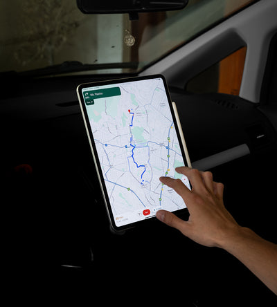 KUXIU X97 Pro MAX Soporte Magnético para iPad con Carga para Reposacabezas de Coche y Ventilación de Aire