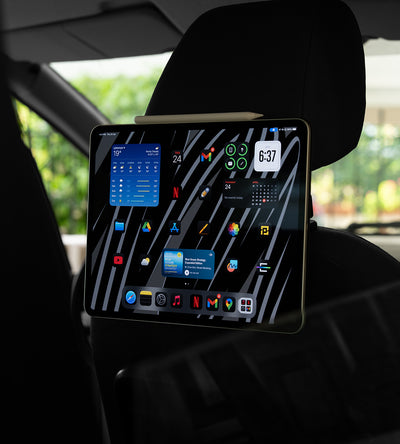 KUXIU X97 Pro MAX Soporte Magnético para iPad con Carga para Reposacabezas de Coche y Ventilación de Aire