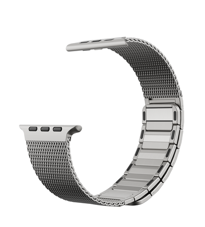 KUXIU Černá nerezový magnetický pásek na Apple Watch