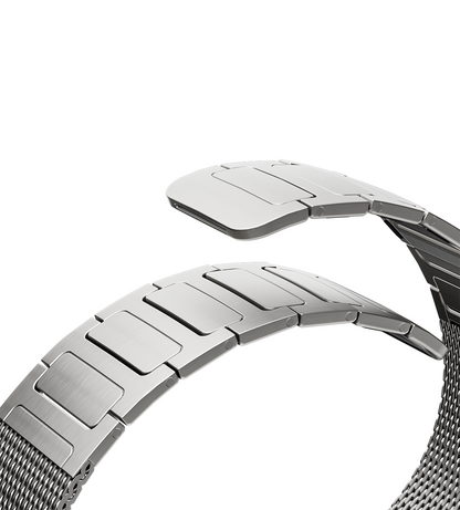 KUXIU Černá nerezový magnetický pásek na Apple Watch