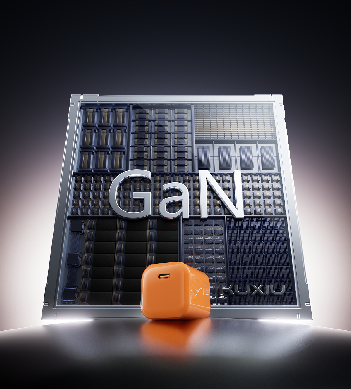 Adaptador de Corriente GaN KUXIU IceMini 45W - Naranja Cósmico