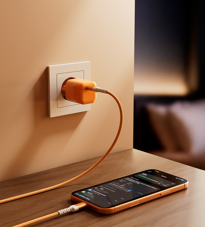 Zasilacz GaN KUXIU IceMini 45W - Kosmiczny pomarańczowy