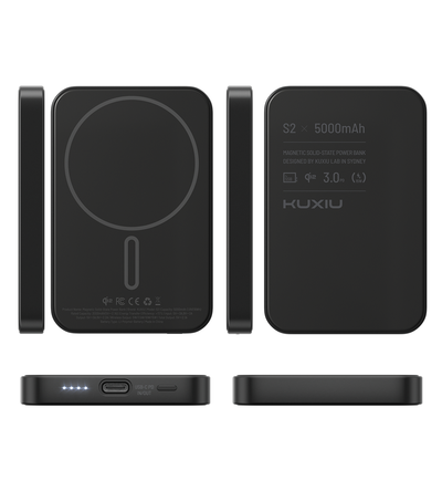 KUXIU S2 Qi2 5000mAh MagSafe Estado Sólido Banco de Energía