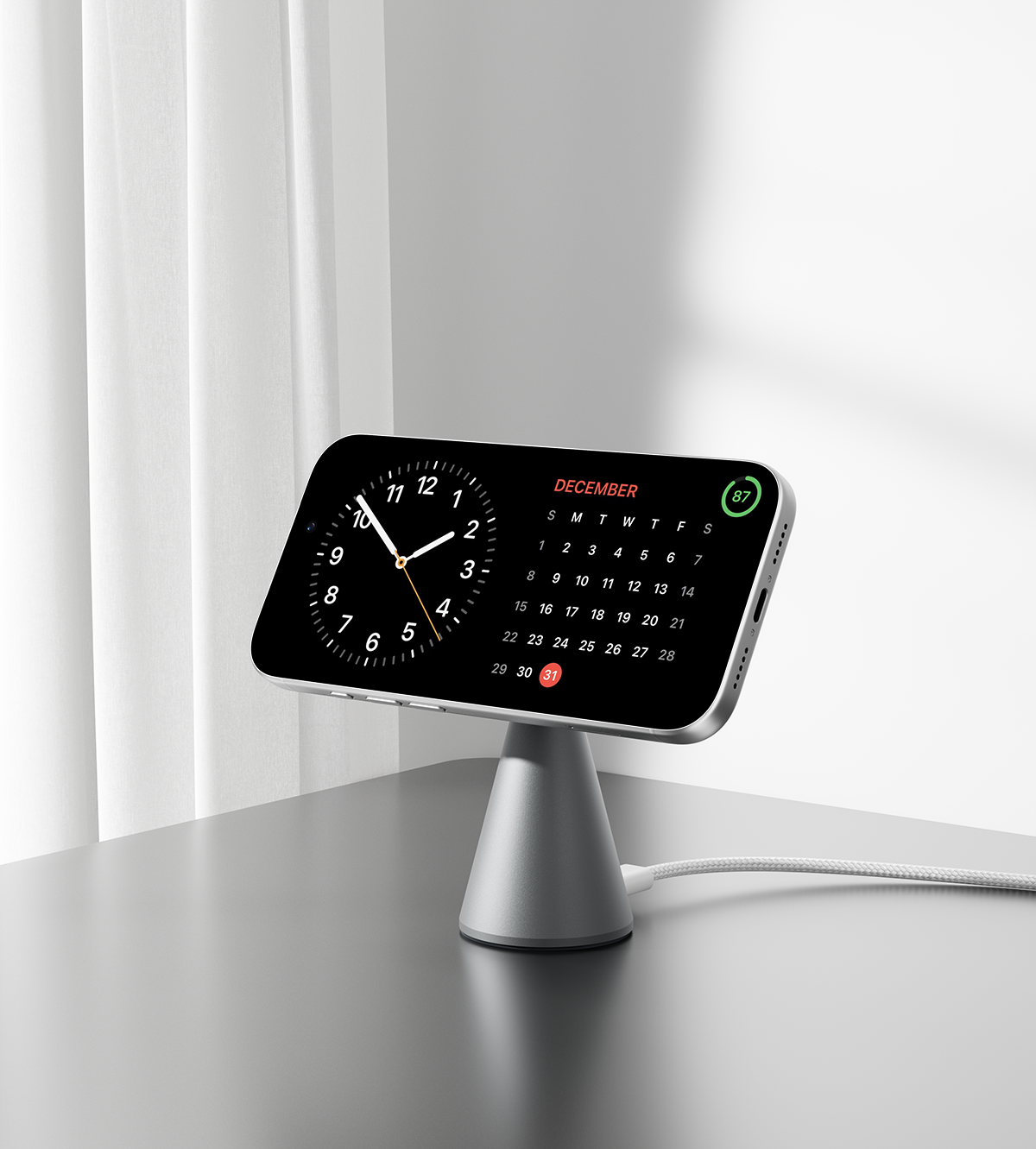 KUXIU X1 Turbo 25W MagSafe skládací bezdrátový nabíjecí stojan - Šedá