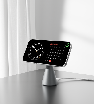 KUXIU X1 Turbo 25W MagSafe skládací bezdrátový nabíjecí stojan - Šedá