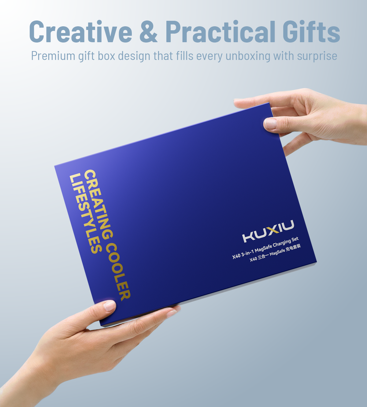 KUXIU X40 3-in-1 MagSafe Charging Set - Gift Box Edition