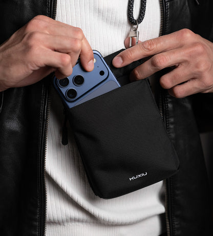 KUXIU Smart Shield Bag – RFID Blocking, Waterproof & Anti-Cut - Black