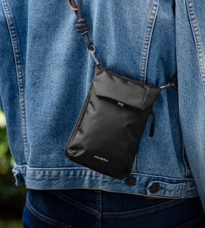 KUXIU Smart Shield Bag – RFID Blocking, Waterproof & Anti-Cut - Black