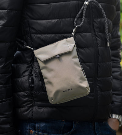 KUXIU Smart Shield Bag – RFID Blocking, Waterproof & Anti-Cut - Khaki