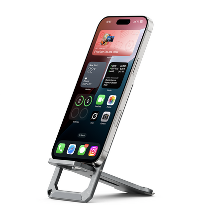 KUXIU X101 Multi-Functional Portable Aluminum Phone Stand – Gray