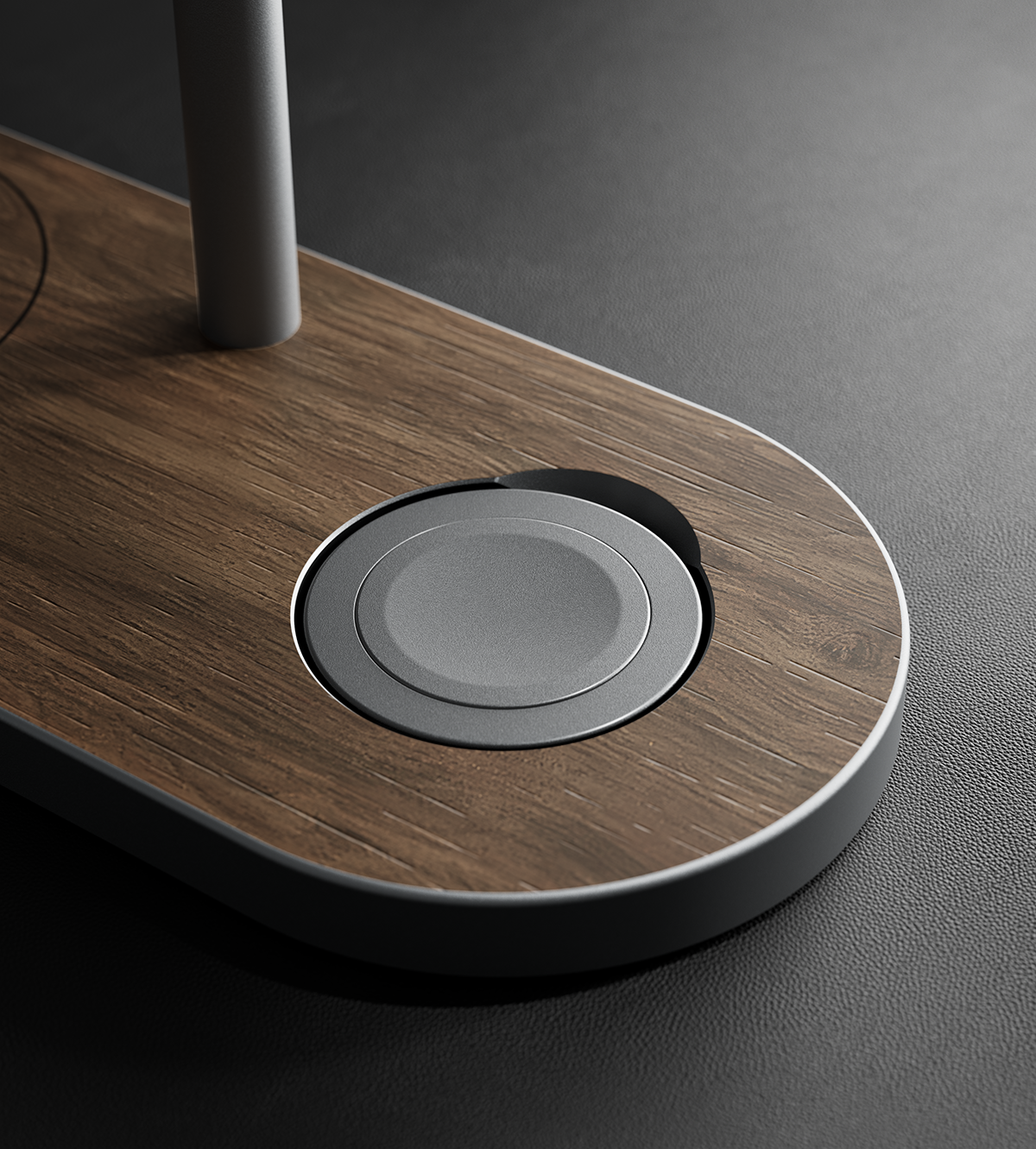 KUXIU X23 Pro Station de Charge Rapide 3-en-1 MagSafe à Double Processeur - Grain de bois