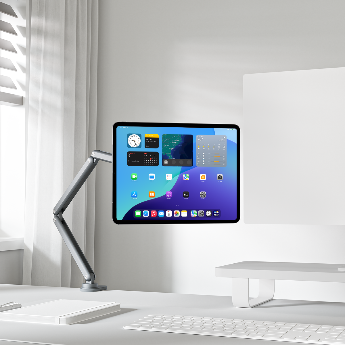 KU XIU マグネット式 iPad（11インチ版）用スタンドアーム Amazon.com: KU XIU Magnetic Stand for iPad, Foldable Arm