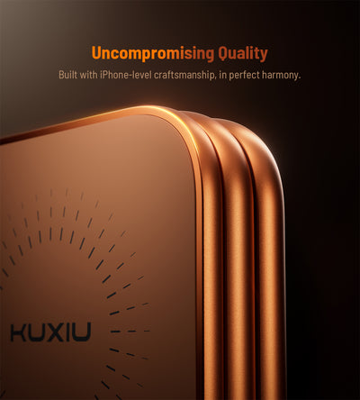 KUXIU X40 Turbo Qi2.2 Certified 25W 3-in-1 MagSafe Foldable Wireless Charging Stand  - Cosmic Orange