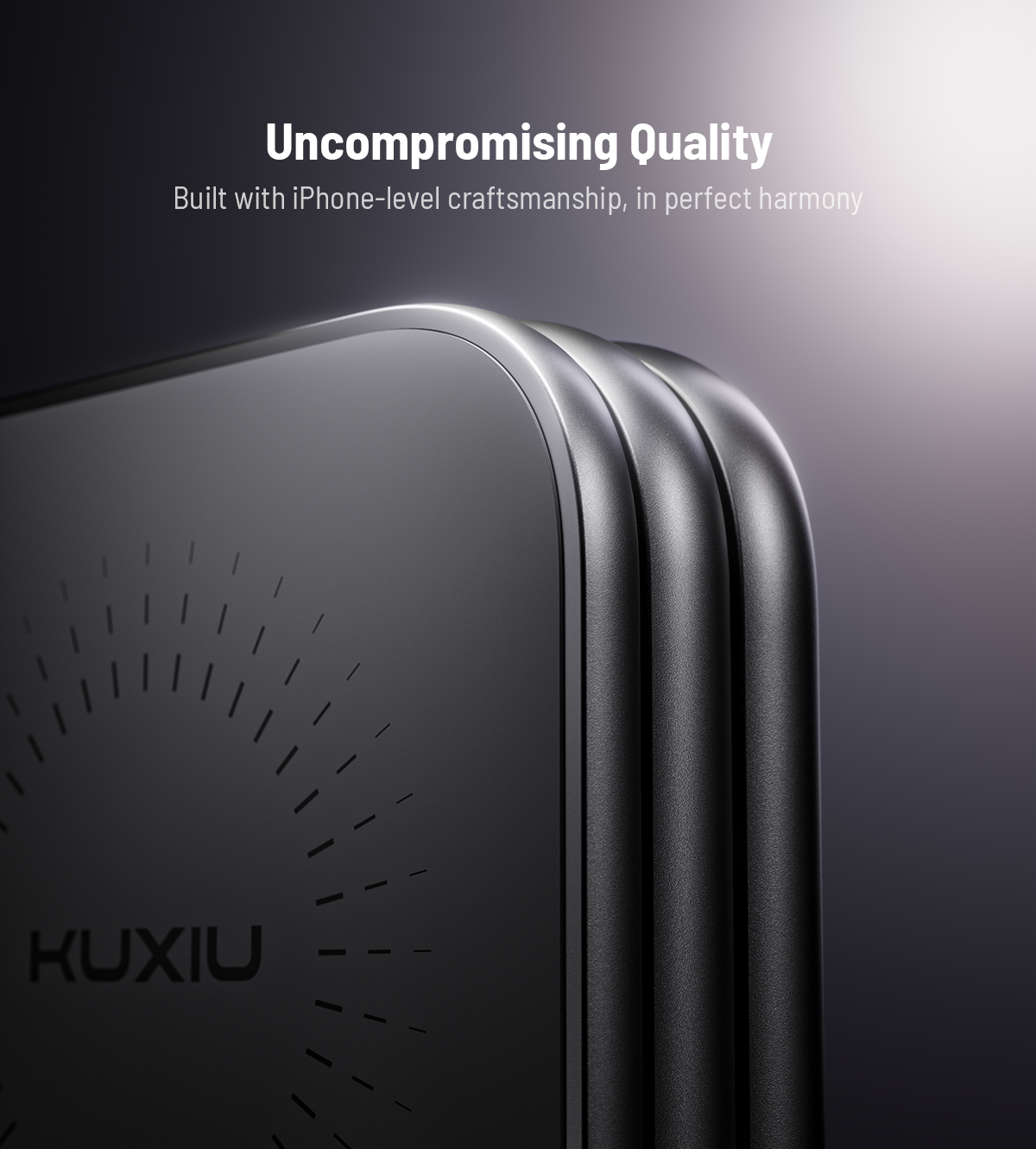 KUXIU X40 Turbo Station de charge sans fil pliable 3-en-1 MagSafe 25W, certifiée Qi2.2 - Gris