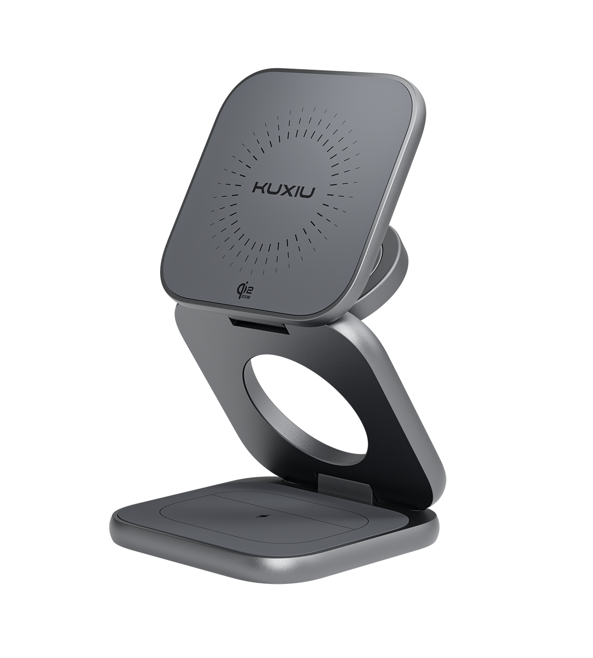 KUXIU X40 Turbo Qi2.2 Certified 25W 3-in-1 MagSafe Foldable Wireless Charging Stand