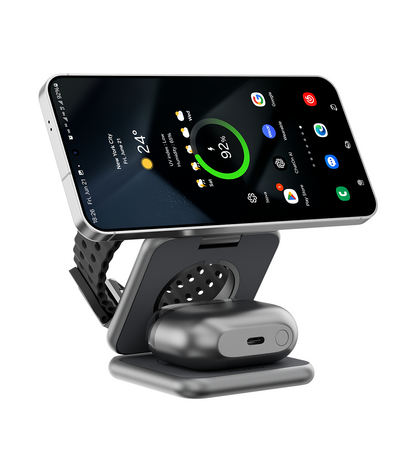 KUXIU X40 3-In-1 Foldable Magnetic Wireless Charging Station for Samsung