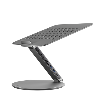 KUXIU X53 Ergonomischer Laptopständer mit integriertem 8-in-1-Hub