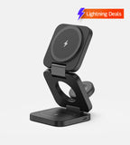 KUXIU X55 3-In-1 Foldable Magnetic Wireless Charging Station