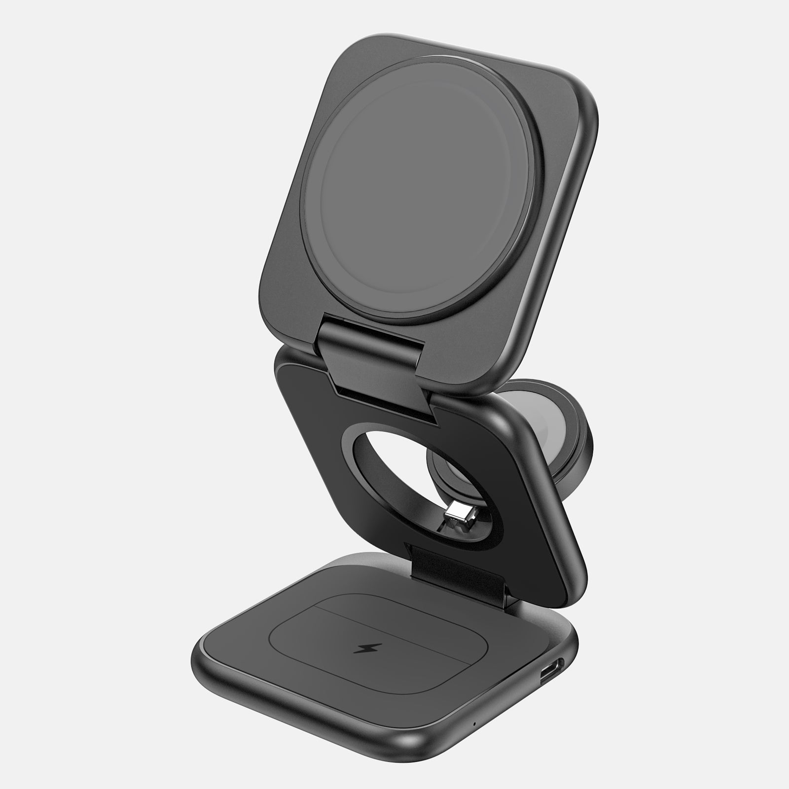 KUXIU X55Plus 3-In-1 Foldable Magnetic Wireless Charger & Stand Kit
