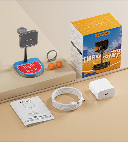 KUXIU 3-Point Power Supporto di Ricarica MagSafe 3-in-1 Creativo – Rosso e Blu