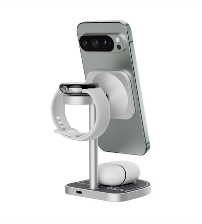 KUXIU 3-Point Power Creative 3-in-1 MagSafe Charging Stand for Google Devices