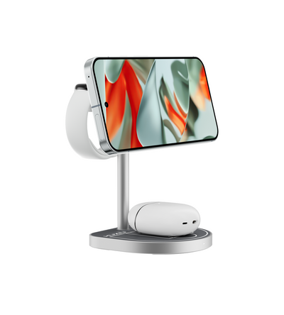 KUXIU 3-Point Power Creative 3-in-1 MagSafe Charging Stand for Google Devices