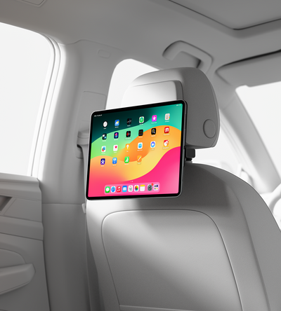 KUXIU X97 Pro MAX Soporte Magnético para iPad con Carga para Reposacabezas de Coche y Ventilación de Aire