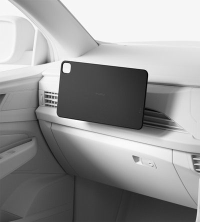 KUXIU X97 Pro MAX Soporte Magnético para iPad con Carga para Reposacabezas de Coche y Ventilación de Aire