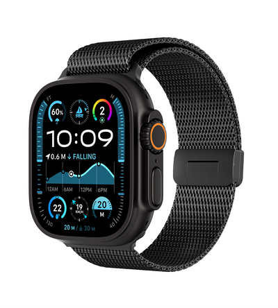 KUXIU Titanium Silk Magnetic Band for Apple Watch - Black