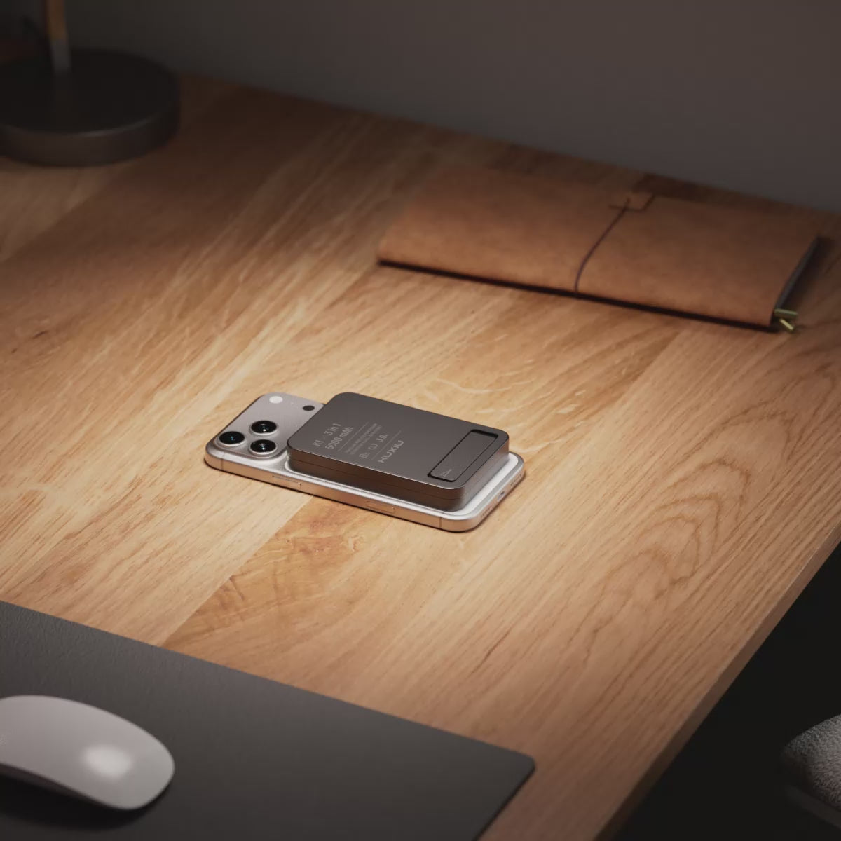 KUXIU K1 15W Fast Charging 3-in-1 MagSafe Wireless Power Bank - Black