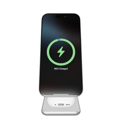 KUXIU X40 3-in-1 MagSafe Faltbarer Ladeständer - Silber